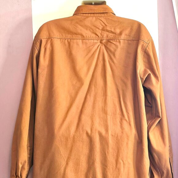 Carhartt S296 Flannel Lined Canvas Men's Shirt Jacket Size: Tall XL PLEASE READ - Picture 2 of 10